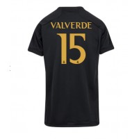 Real Madrid Federico Valverde #15 Tredje Tröja Kvinnor 2023-24 Korta ärmar